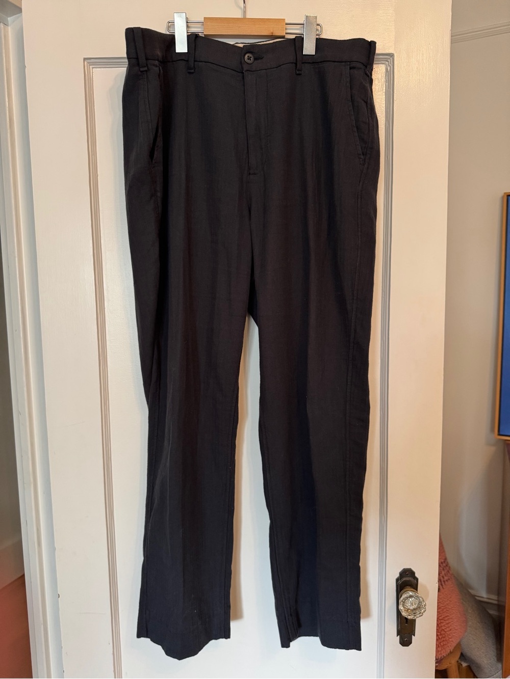A&F Linen-Blend Trousers